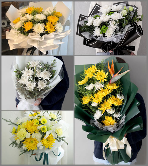 四川成都新都区斑竹园镇白云社区白事花束代送